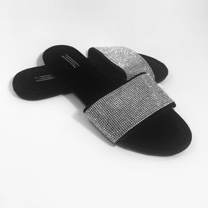 Victoria's Secret Velvet Rhinestones Slides